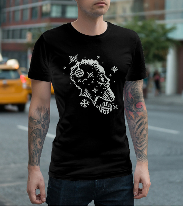 Harden Decorate The Game Holiday Pixel Art Crew T-Shirt