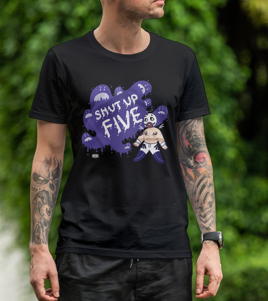 Shut Up Five BTE Pro Wrestling Luchador Character T-Shirt