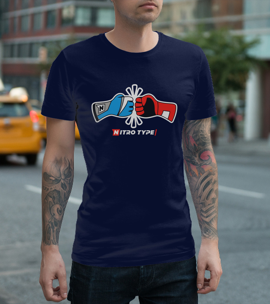 NITRO TYPE Fist Bump Racing Gloves T-Shirt