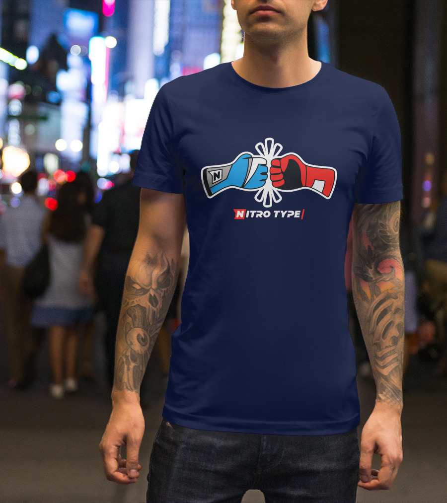 NITRO TYPE Fist Bump Racing Gloves T-Shirt