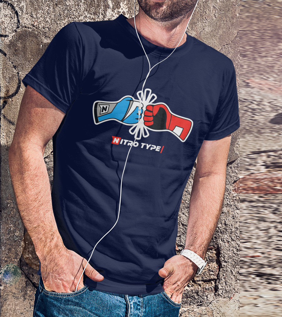 NITRO TYPE Fist Bump Racing Gloves T-Shirt