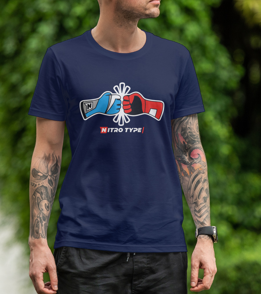 NITRO TYPE Fist Bump Racing Gloves T-Shirt