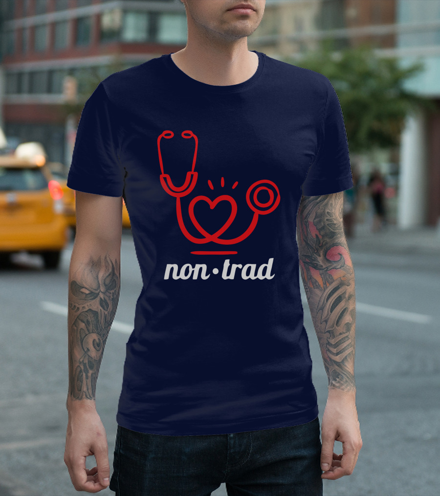 Non Trad Stethoscope Heart Valentine's Day Collection T-Shirt