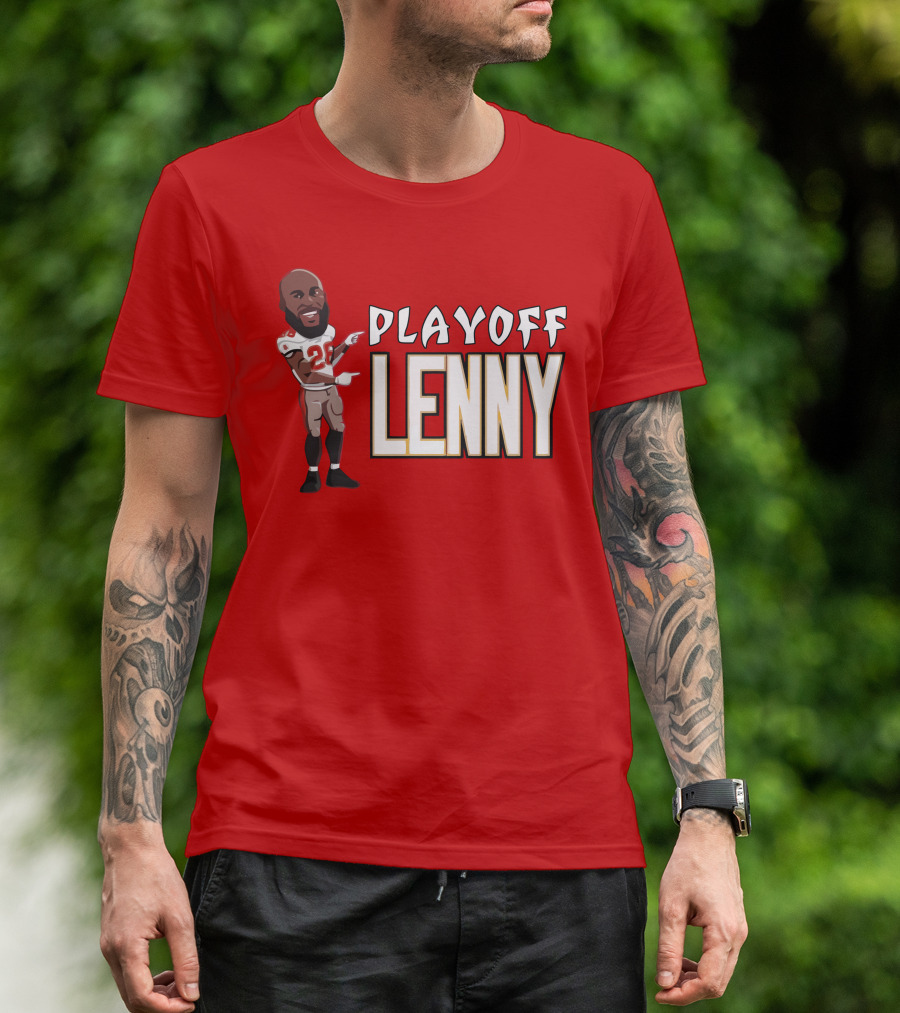 Playoff Lenny NFL Football Cartoon Player 27 T-Shirt
