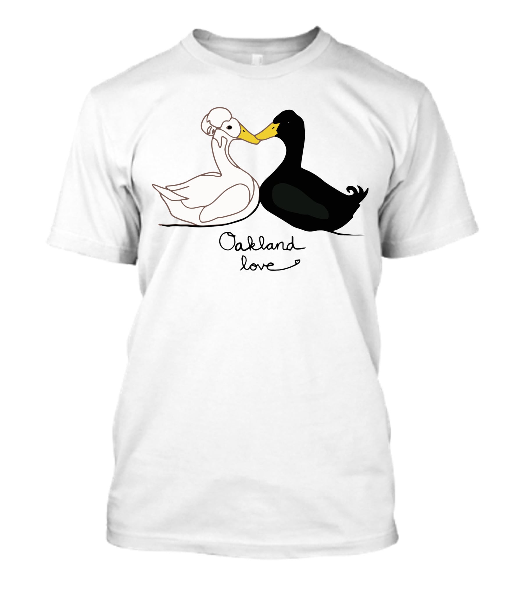 Oakland Love Cutest Duck Couple T-Shirt