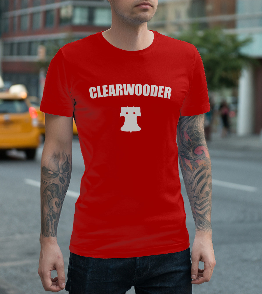 Clearwooder Liberty Bell Icon Red T-Shirt