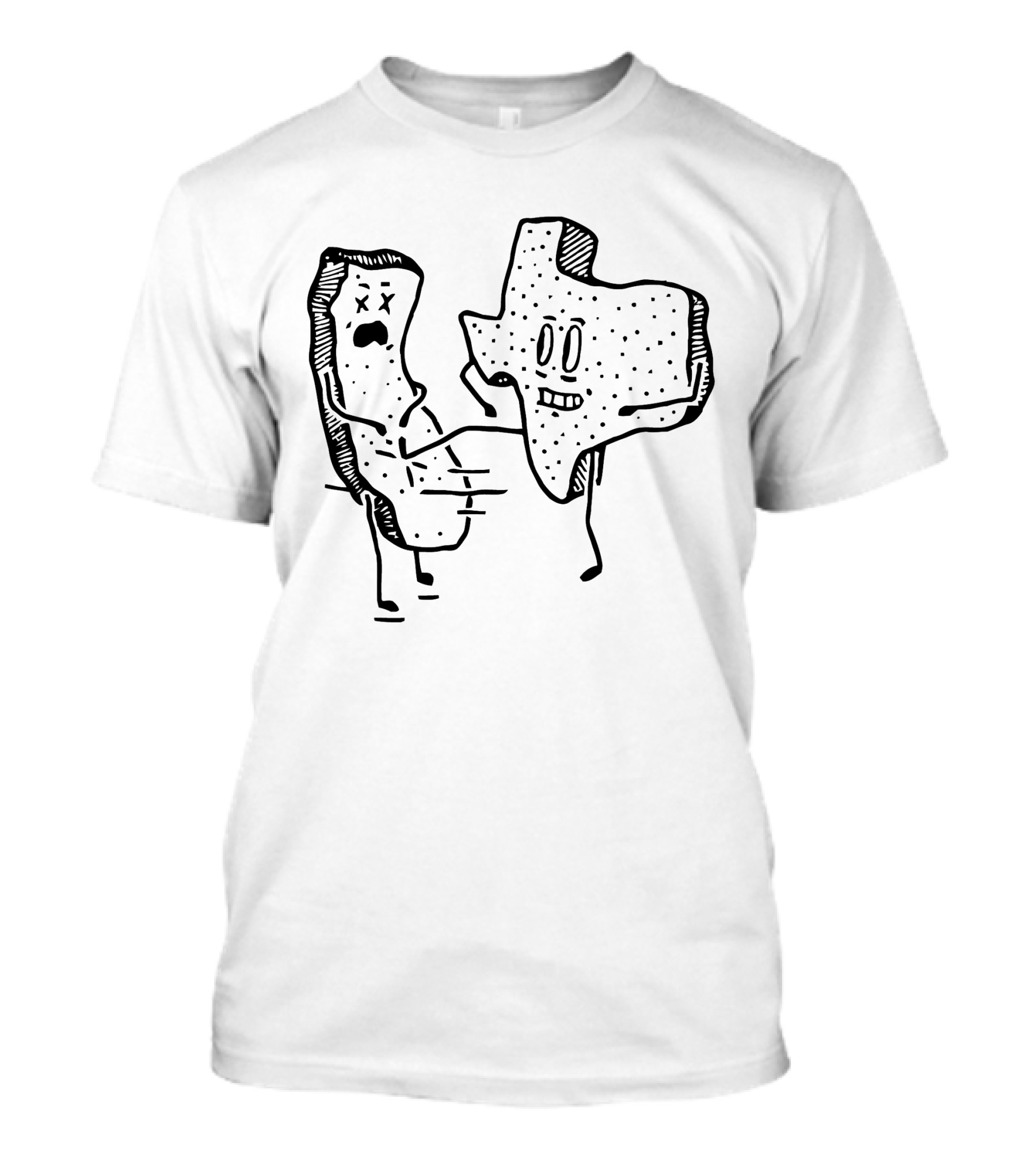 Don’t California My Texas State Outline Cartoon Humorous Image T-Shirt