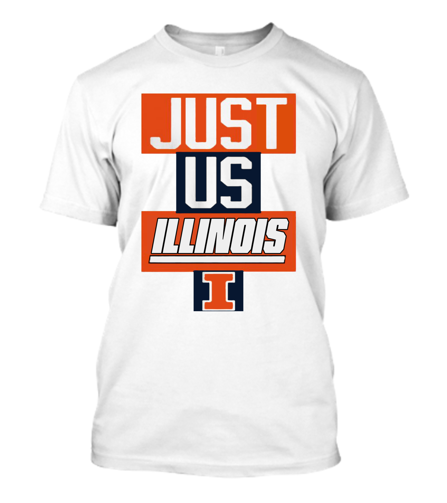 Just Us Illinois Fighting Illini I T-Shirt