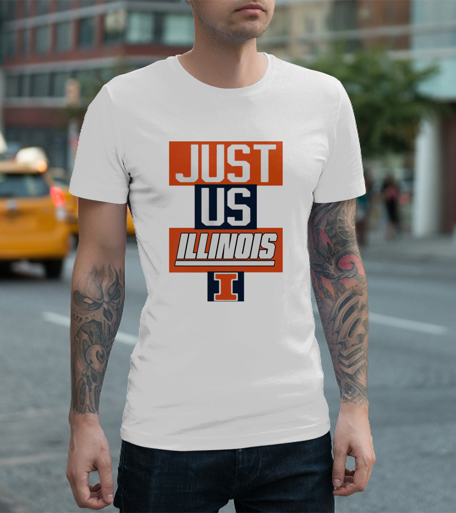 Just Us Illinois Fighting Illini I T-Shirt