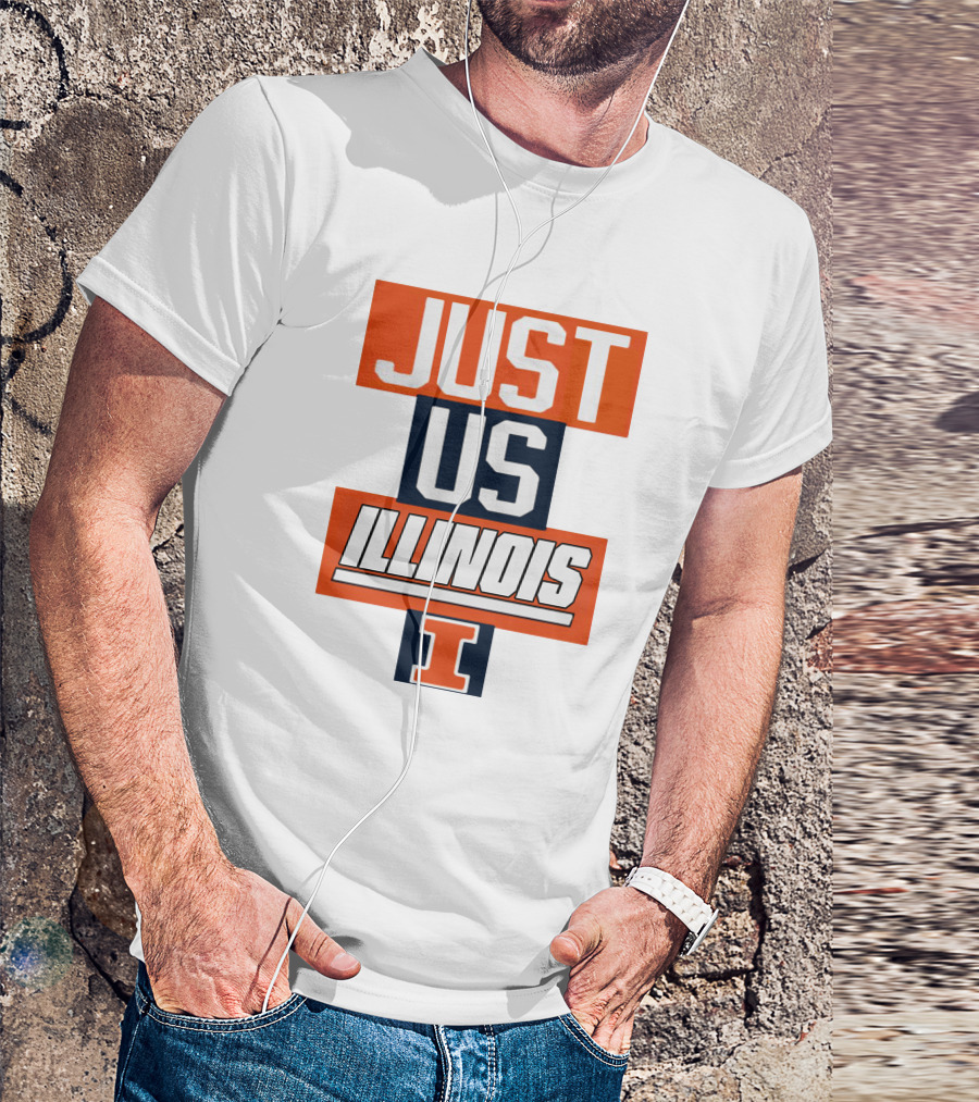 Just Us Illinois Fighting Illini I T-Shirt