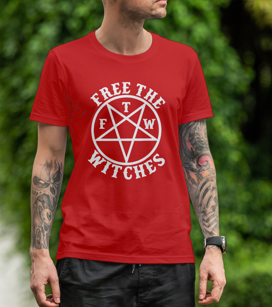 Free The FTM Witches Pentagram T-Shirt