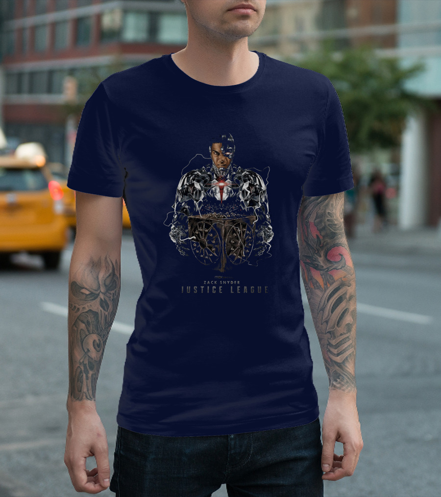 Zack Snyder Justice League Cyborg By Tracie Ching T-Shirt