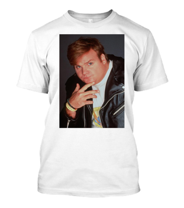 Chris Farley Leather Jacket And Wristbands 90s T-Shirt