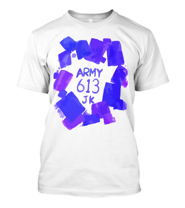 BTS ARMY 613 JK Purple Abstract T-Shirt