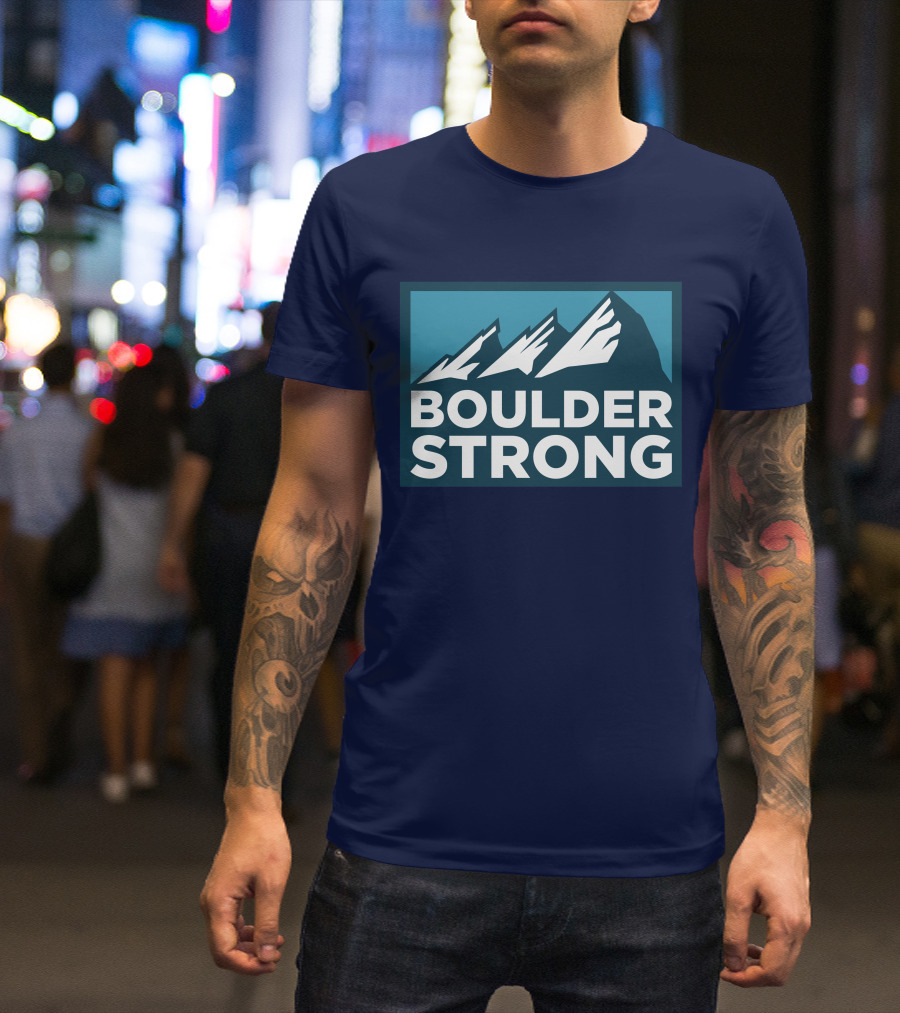 Boulder Strong Mountain Peaks T-Shirt