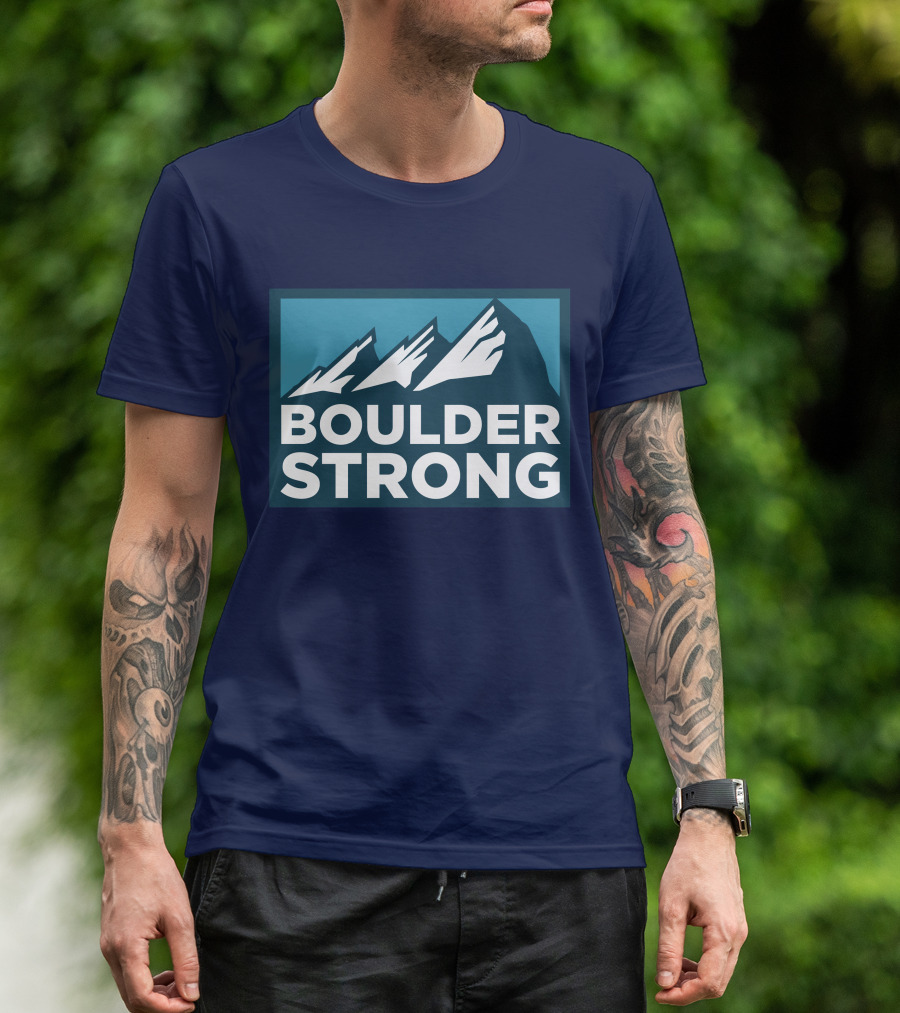 Boulder Strong Mountain Peaks T-Shirt
