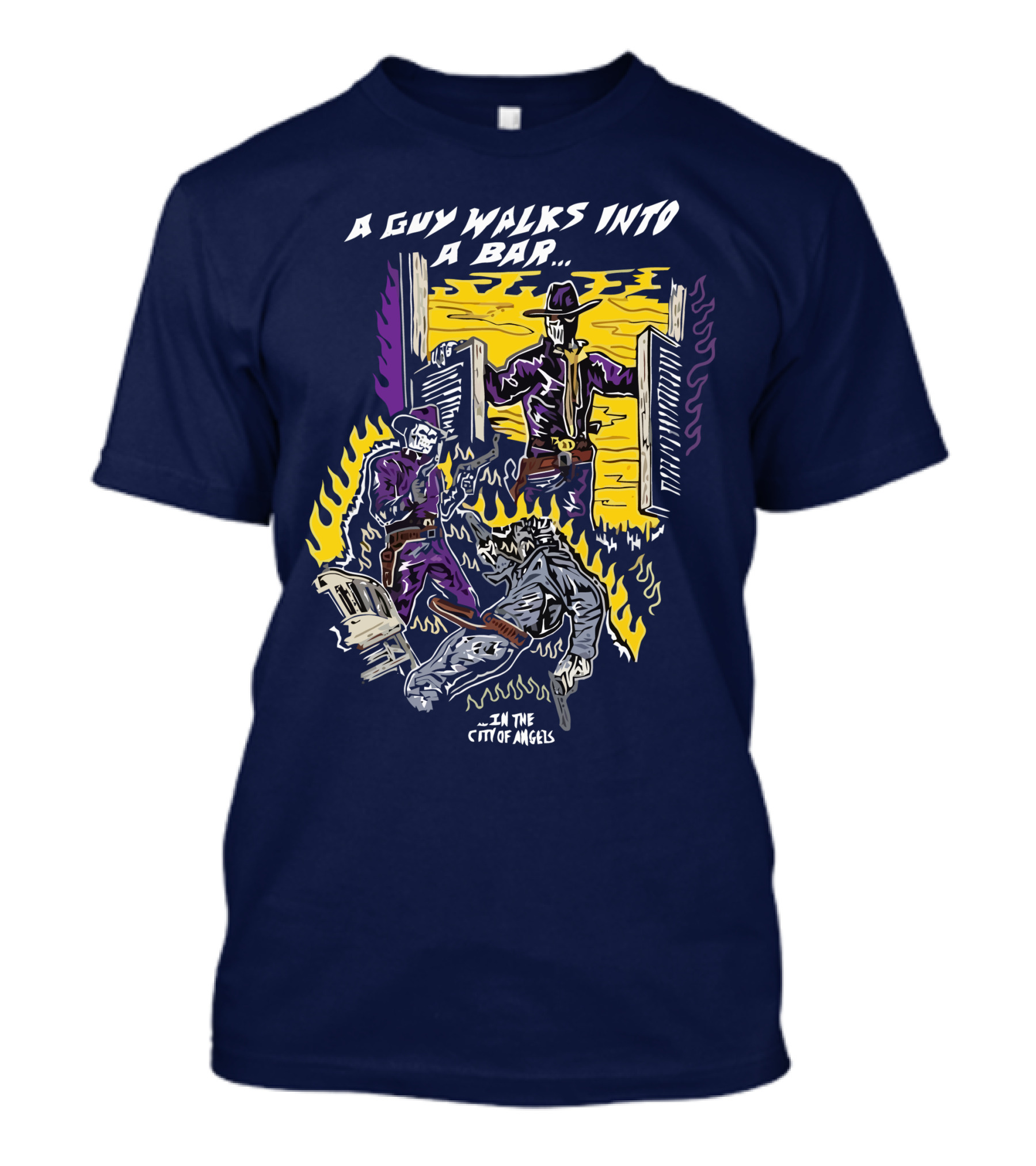 A Guy Walks Into A Bar In The City Of Angels T-Shirt