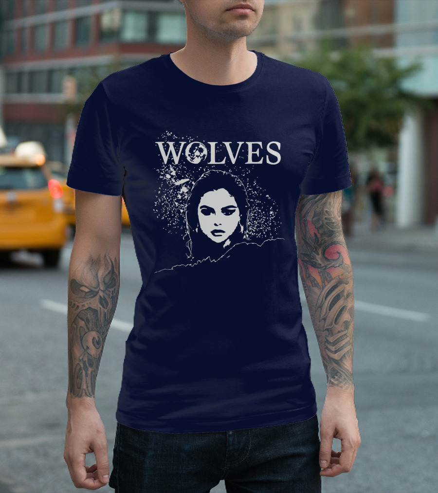 Selena Gomez Wolves Artistic T-Shirt