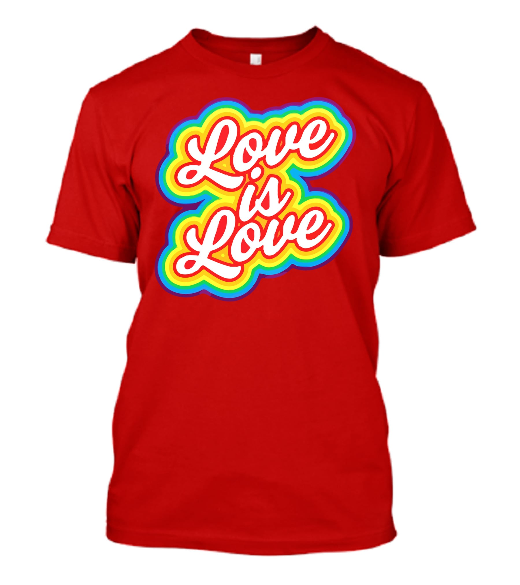 Pride Love Is Love Gender Inclusive Rainbow Toddler T-Shirt