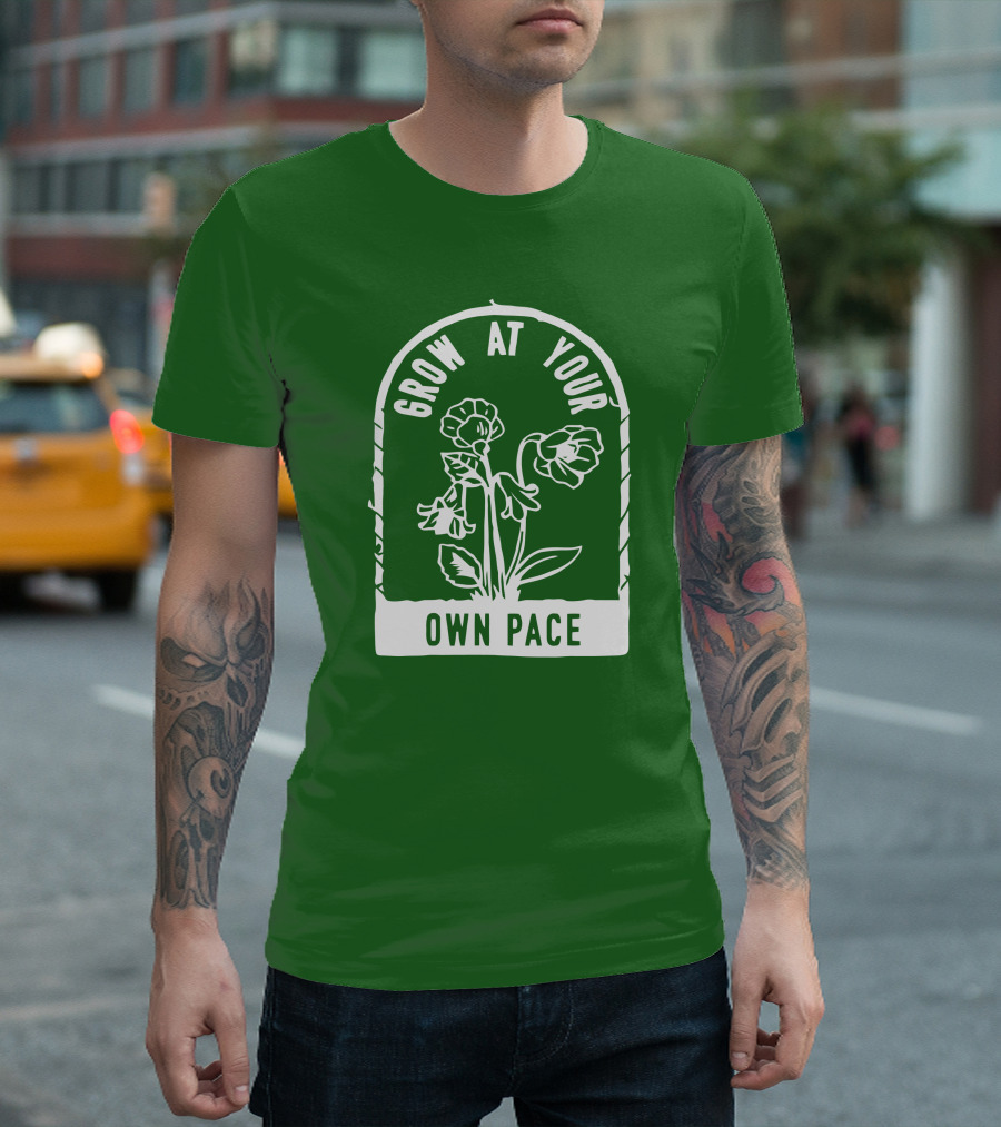 Grow At Your Own Pace Botanical Archway T-Shirt