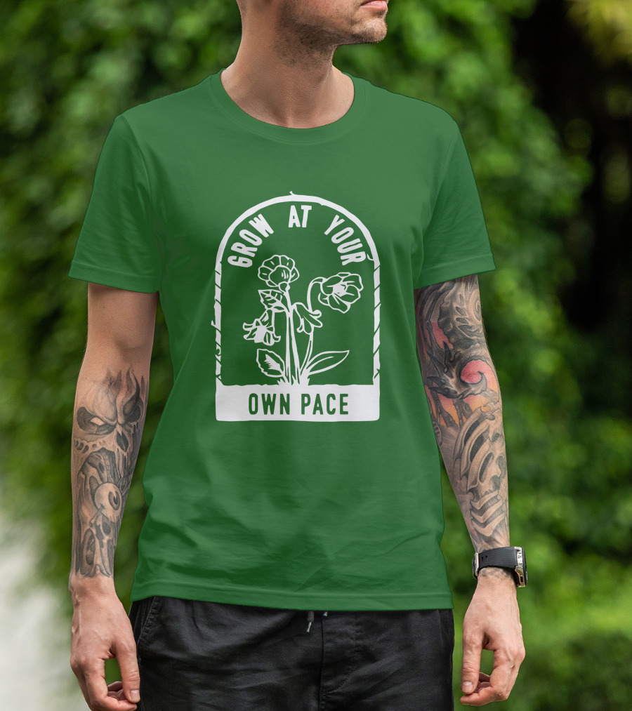 Grow At Your Own Pace Botanical Archway T-Shirt