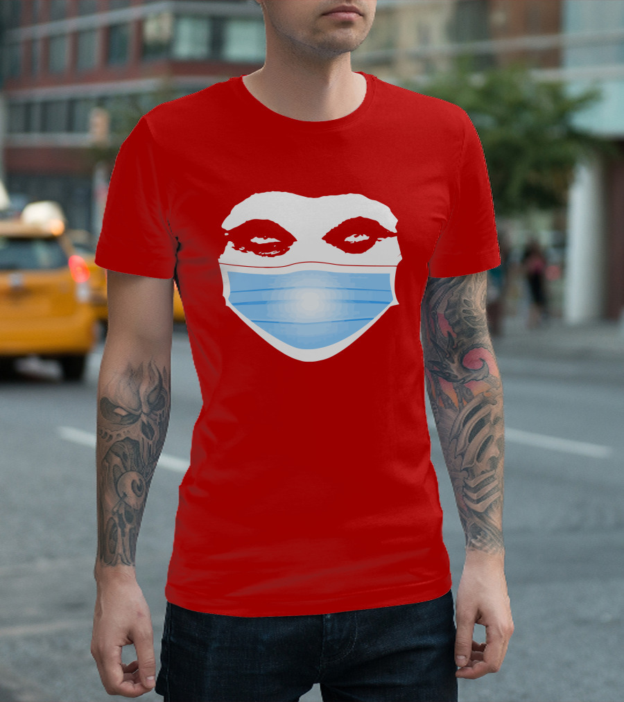 Greg Gutfeld Red Face Mask T-Shirt