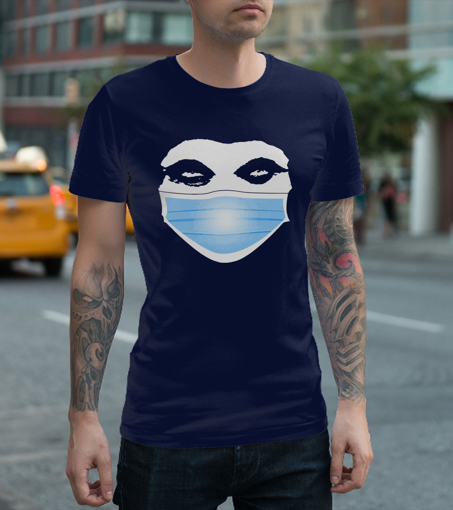 Gutfeld Store Blue Masked Face T-Shirt