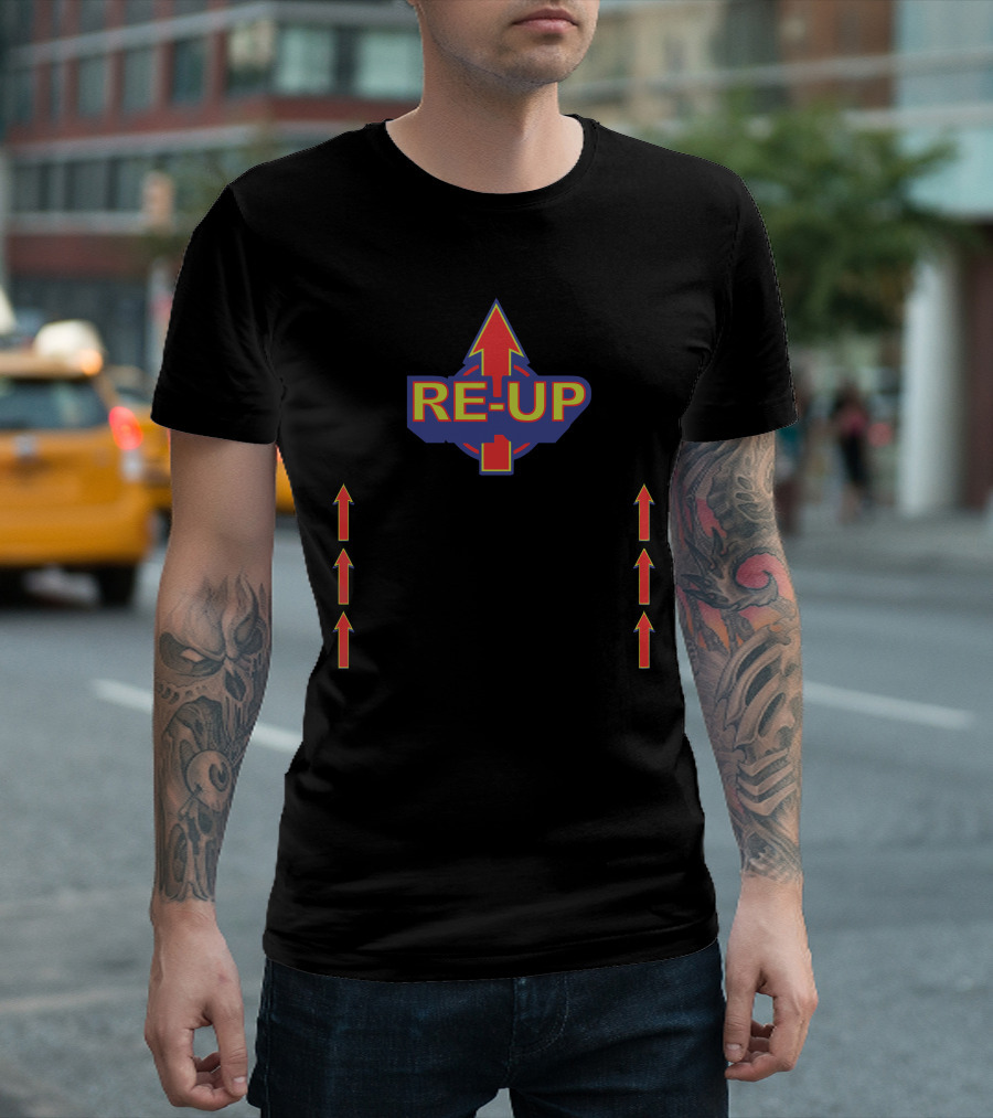 REUP Rebirth Edition Red Arrows Upward Movement T-Shirt