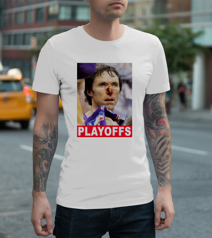 Steve Nash Playoffs Broken Nose T-Shirt