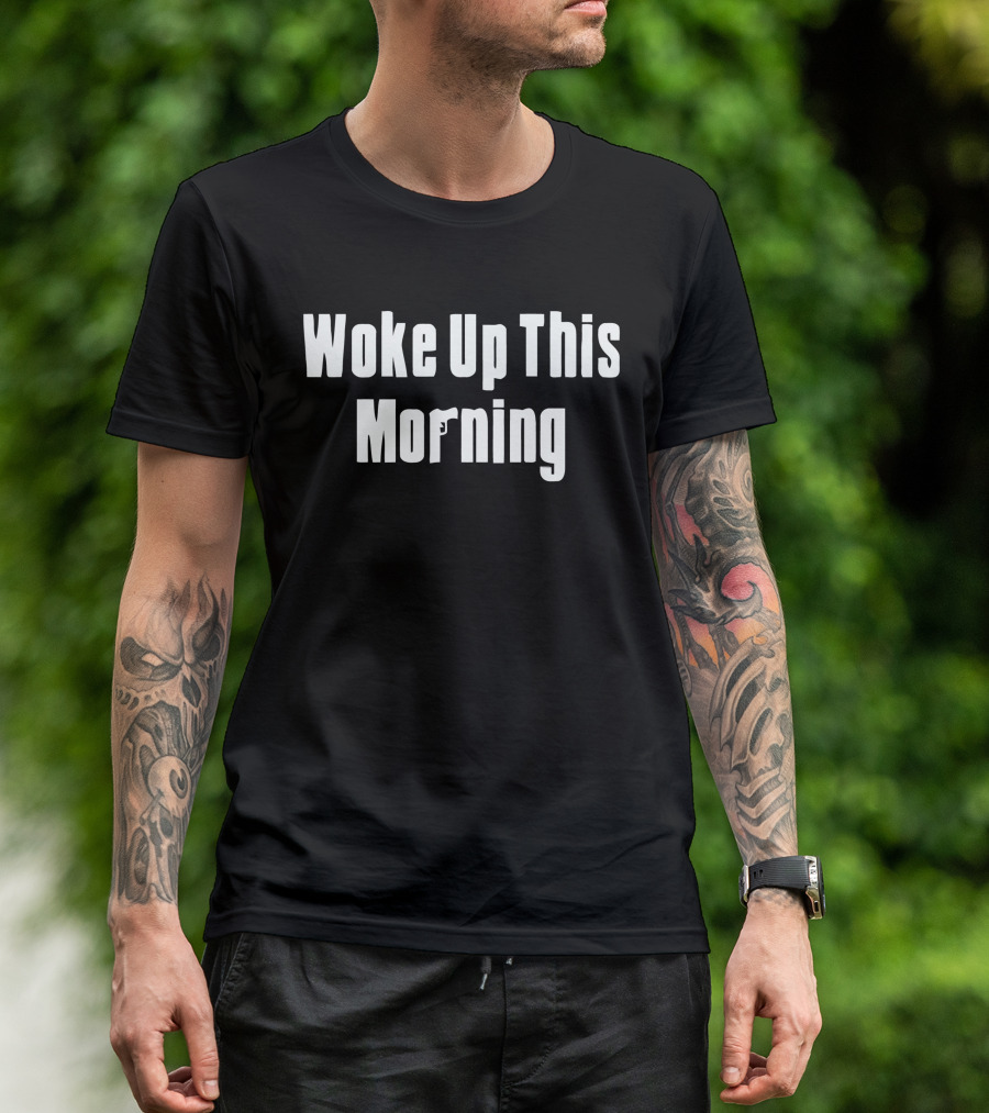Woke Up This Morning Gun Icon Sopranos Reference T-Shirt