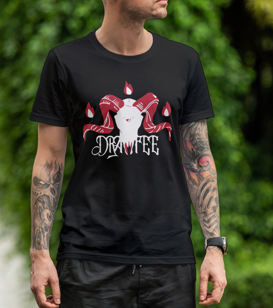 Drawfee Special Anniversary Metal Flame Character T-Shirt