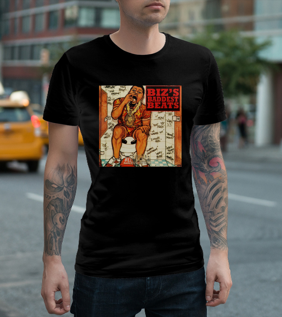 Biz's Baddest Beats Biz Markie Bathroom Graffiti T-Shirt