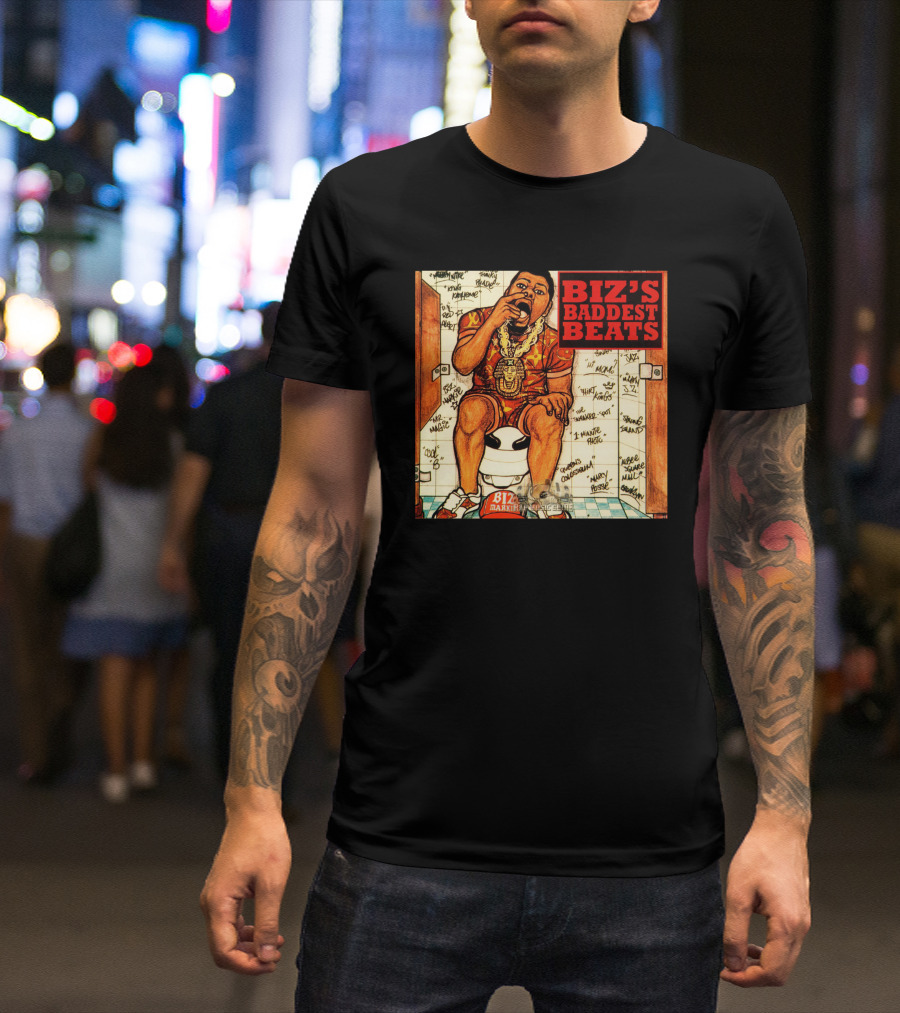 Biz's Baddest Beats Biz Markie Bathroom Graffiti T-Shirt