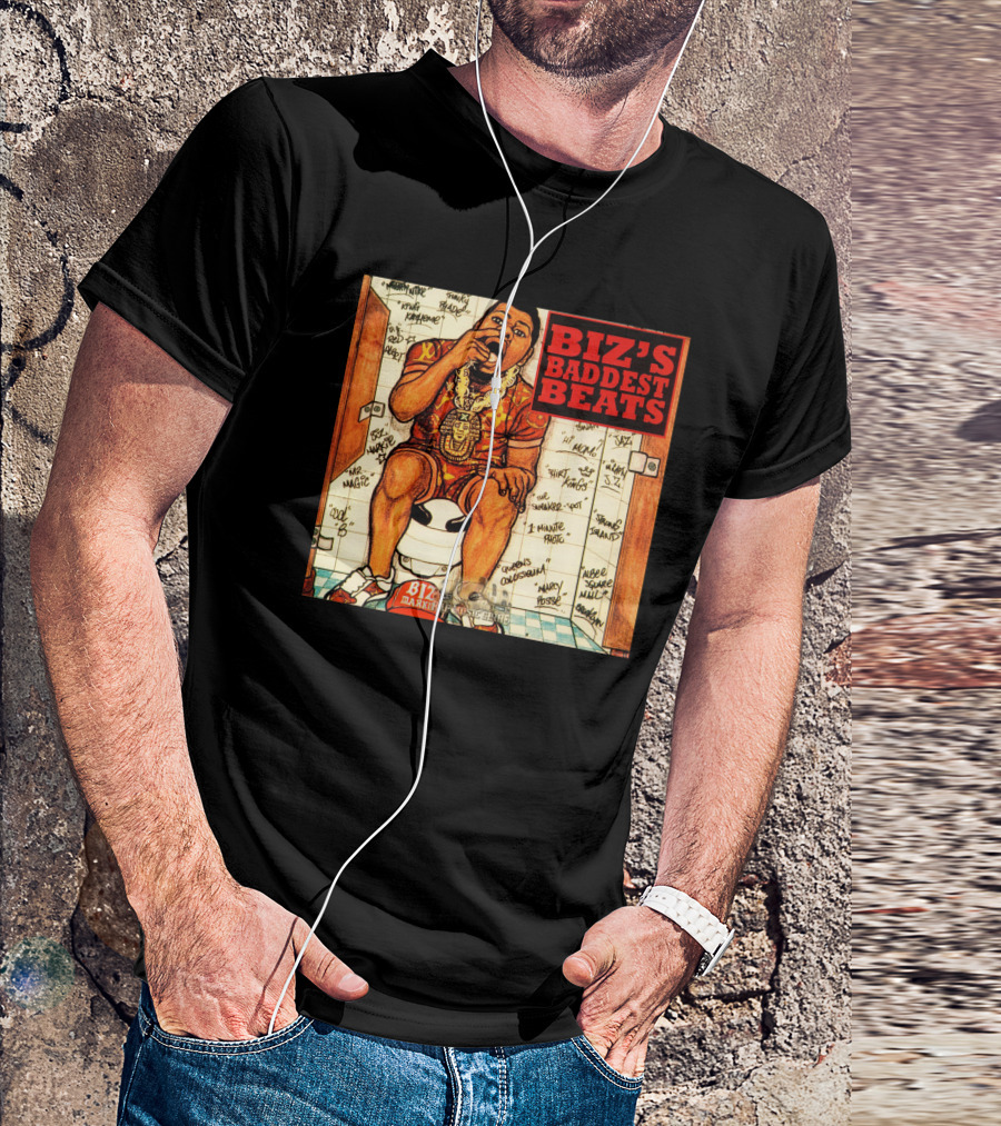 Biz's Baddest Beats Biz Markie Bathroom Graffiti T-Shirt