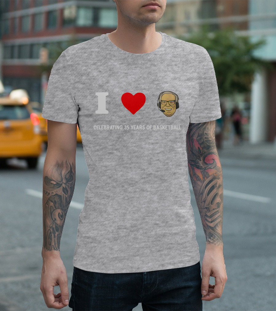 I Heart Jim Paschke Celebrating 35 Years Of Basketball T-Shirt