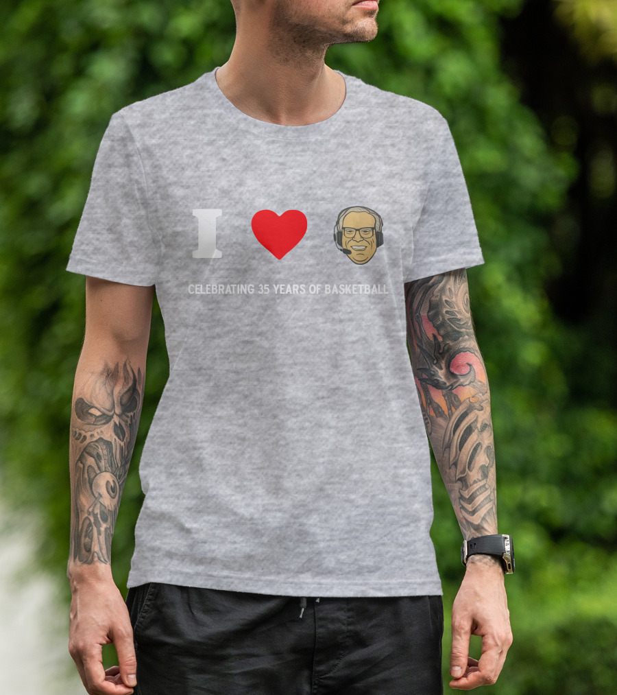 I Heart Jim Paschke Celebrating 35 Years Of Basketball T-Shirt