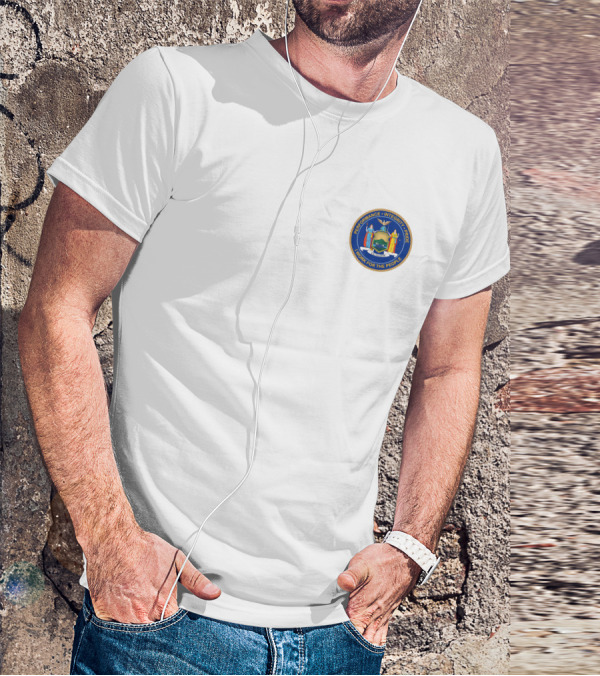 Andrew Cuomo Polo New York State Seal Excelsior Flag Seal Of New York T-Shirt