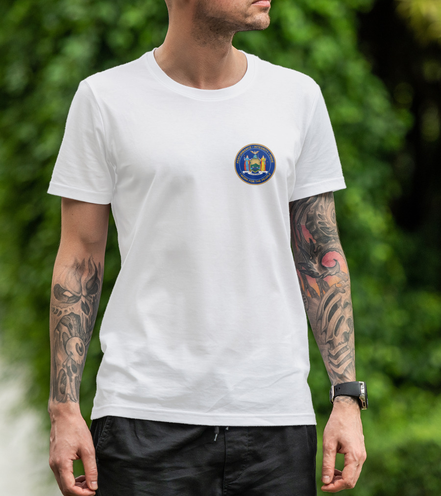 Andrew Cuomo Polo New York State Seal Excelsior Flag Seal Of New York T-Shirt