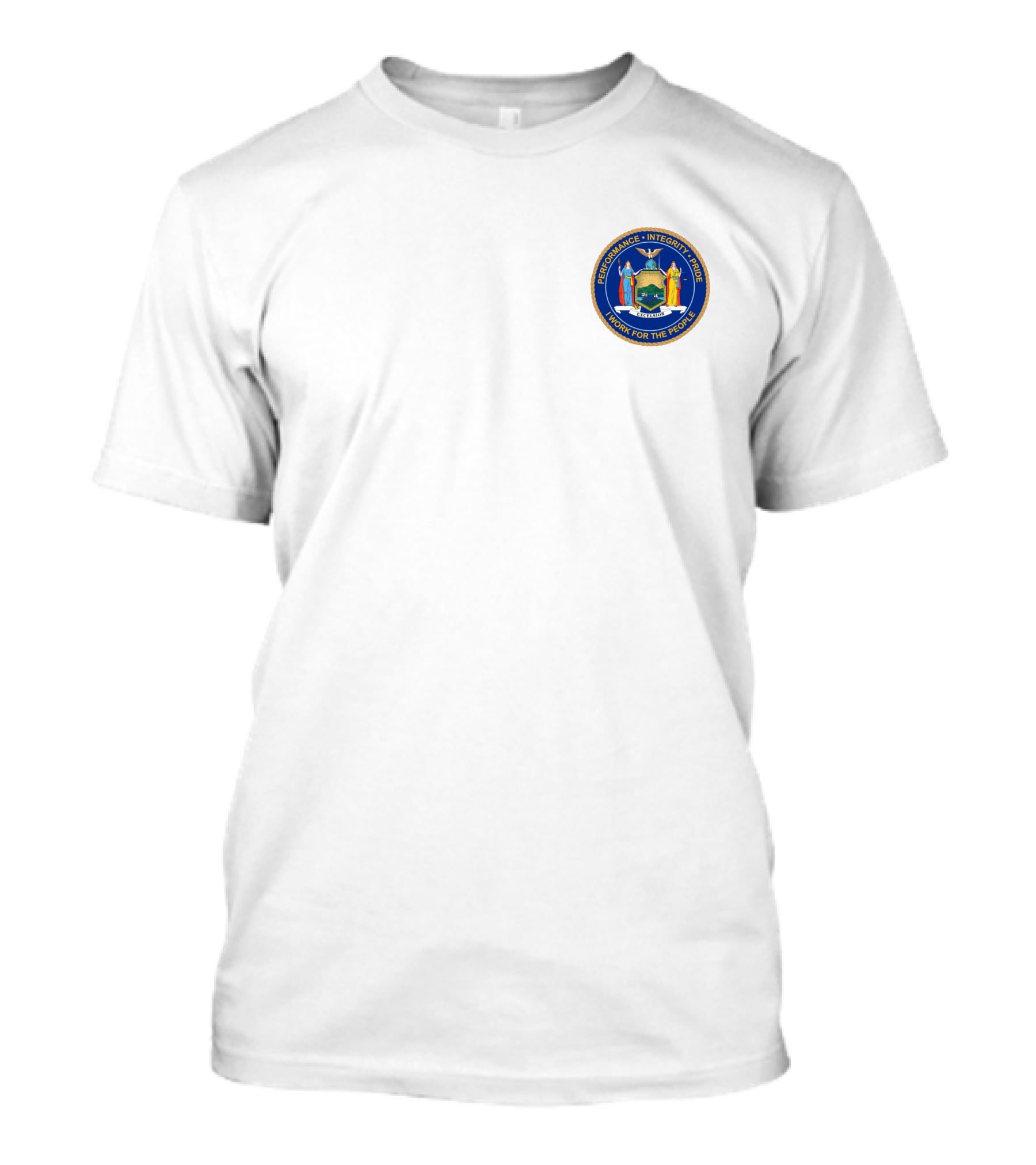 New York State Excelsior Governor Seal Badge T-Shirt