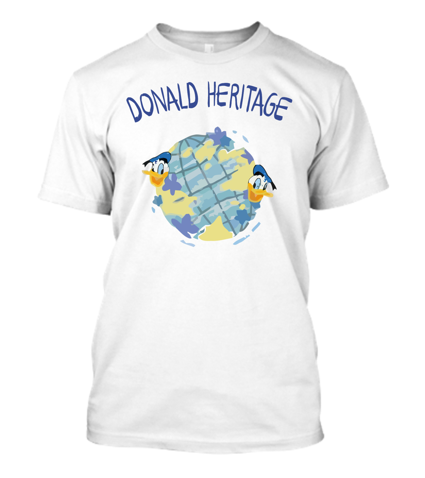 Donald Heritage Globe Character Elements T-Shirt