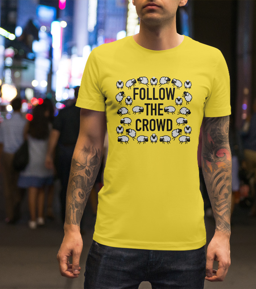 Follow The Crowd Vlog Creations Sheep T-Shirt