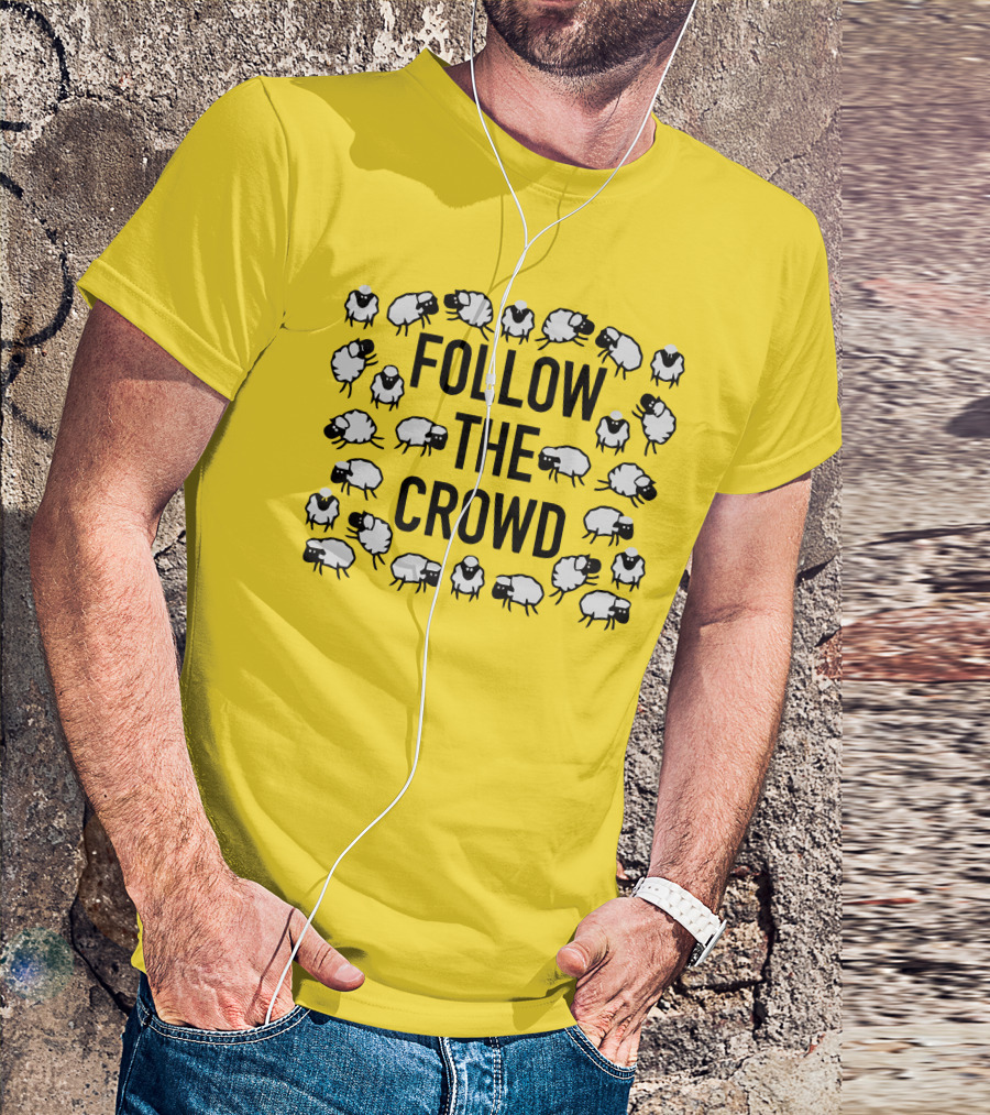 Follow The Crowd Vlog Creations Sheep T-Shirt