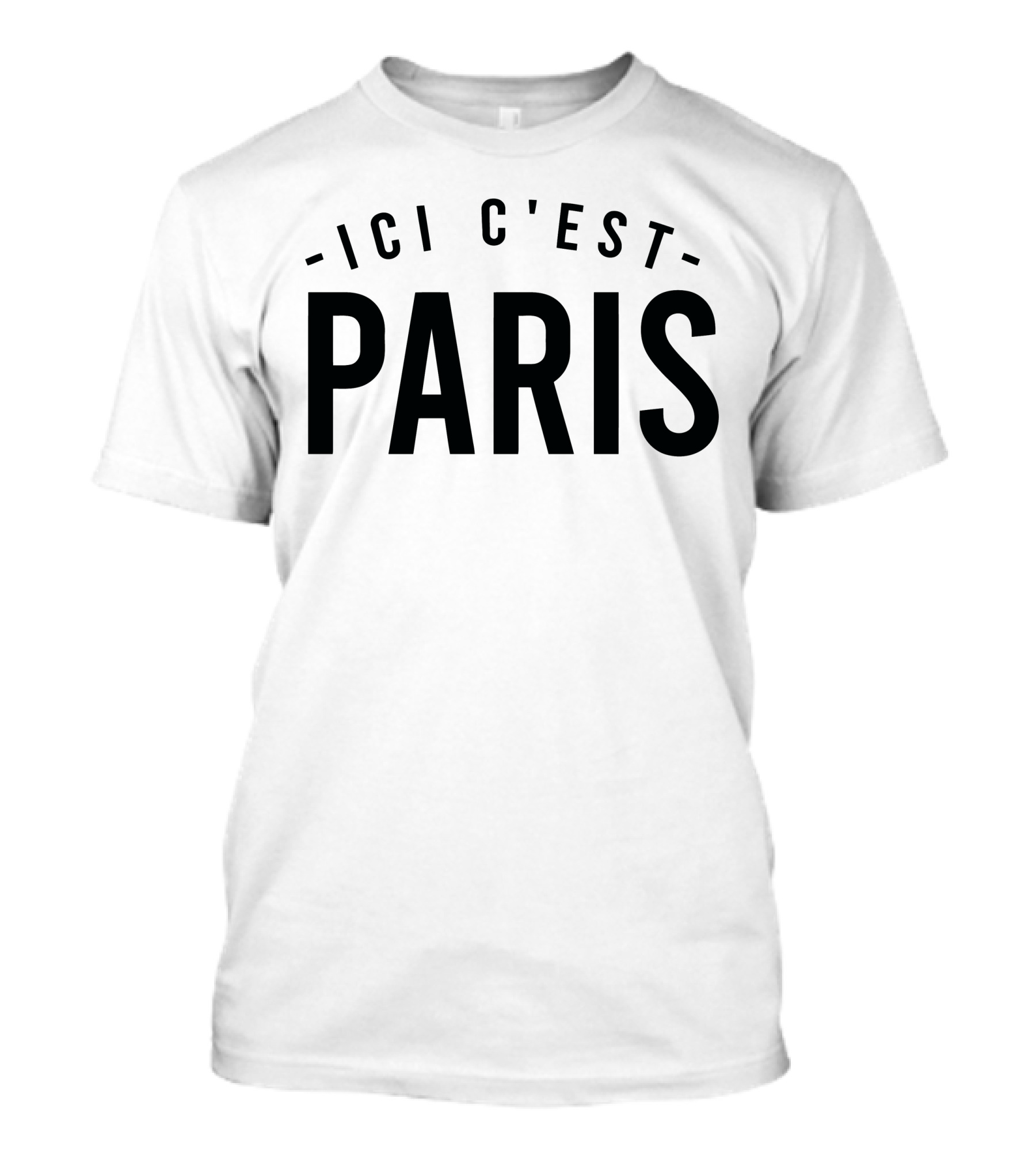 Ici C'est Paris Lionel Messi Fan Apparel Iconic Phrase T-Shirt