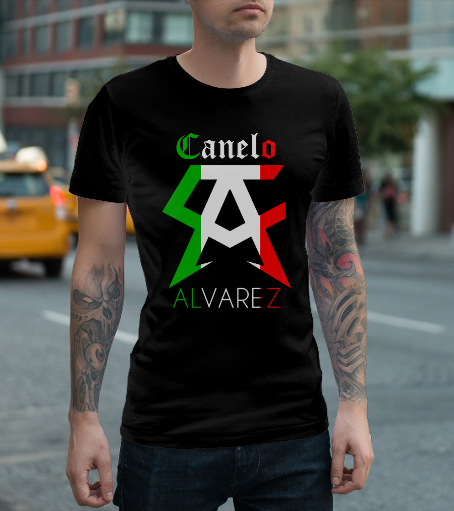 Canelo Alvarez Mexican Flag Colors CA T-Shirt