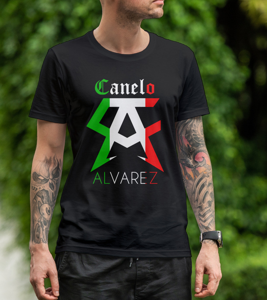 Canelo Alvarez Mexican Flag Colors CA T-Shirt