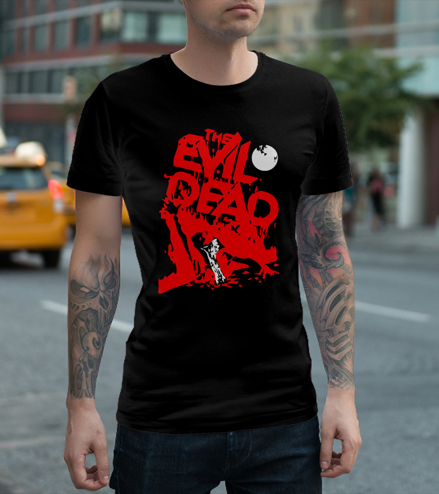 The Evil Dead Red Axe Moon T-Shirt