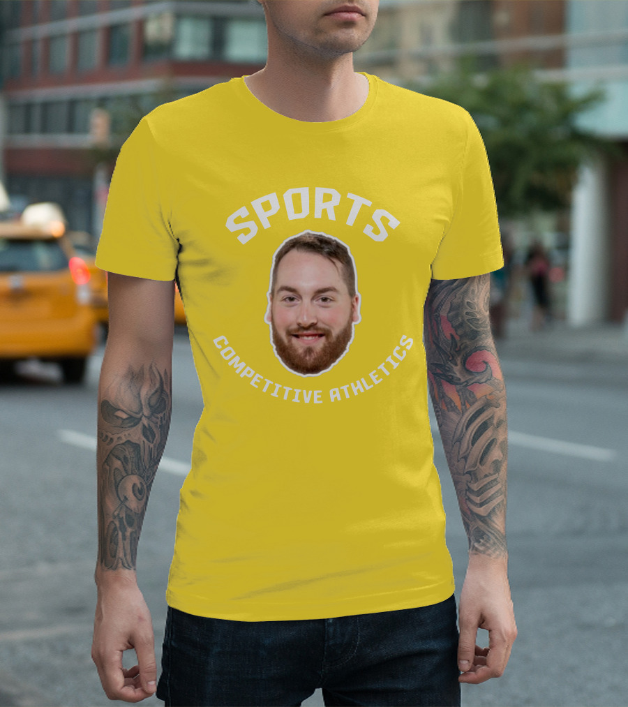 SPORTS COMPETITIVE ATHLETICS BEARDED FACE T-Shirt
