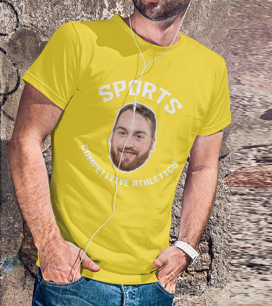 SPORTS COMPETITIVE ATHLETICS BEARDED FACE T-Shirt
