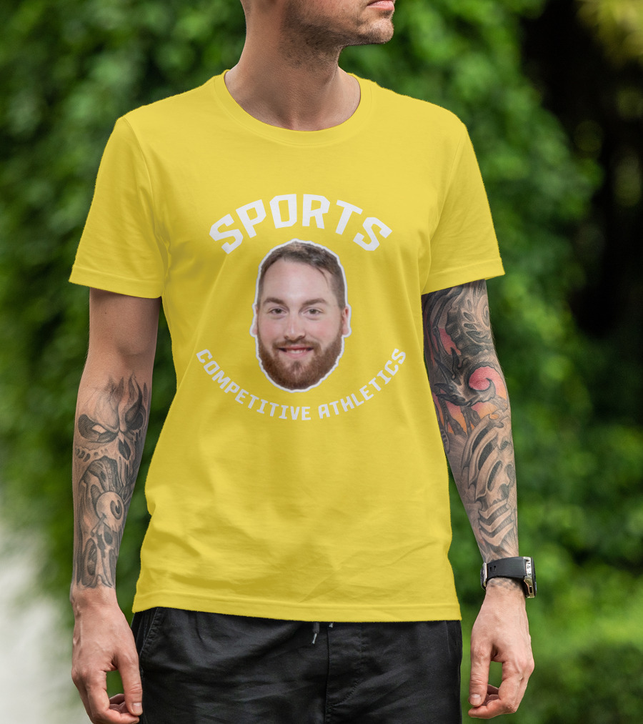 SPORTS COMPETITIVE ATHLETICS BEARDED FACE T-Shirt