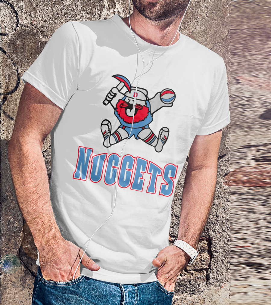 Denver Nuggets Old School Miner Mascot T-Shirt